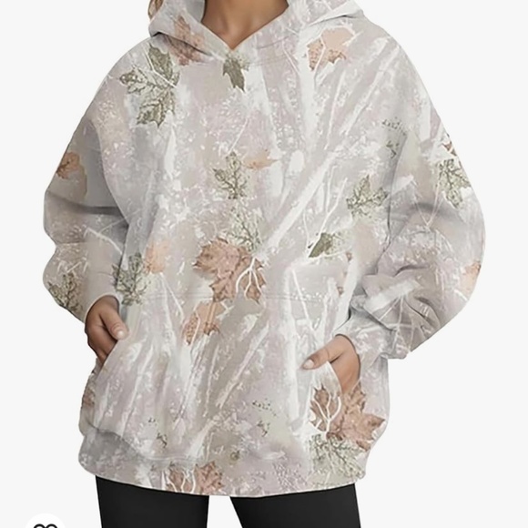 Women's Camo Hoodie oversized - Picture 3 of 3
